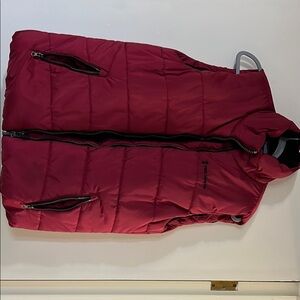 Berry colored Free Country puffer vest